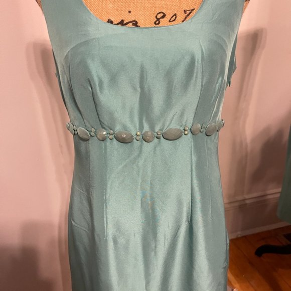 Boden Celebration Teal Dress - Picture 2 of 8